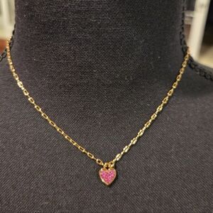Kate Spade "With All My Heart" Red Necklace